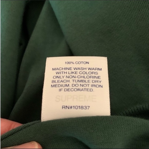 Supreme Spitfire SS18 Classic Swirl Tee in Dark Green Authentic NWOT - Picture 10 of 10